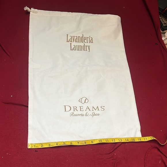 New 💯% Cotton Lavandería Laundry Dreams Resorts & Spas Dust Bag Large (White) - Picture 6 of 6